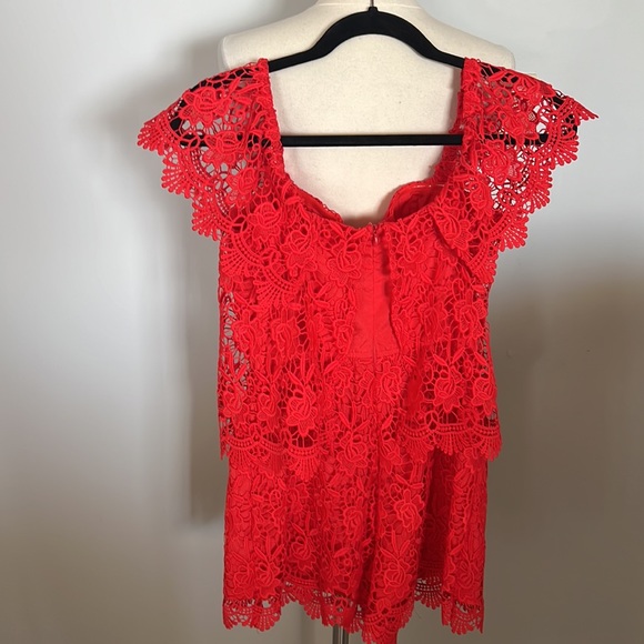 NWT Yumi Kim Red Lace Romper - Picture 3 of 8